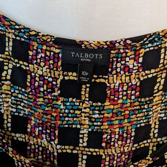 Talbots Sleeveless Petite 100% Silk - Picture 3 of 5